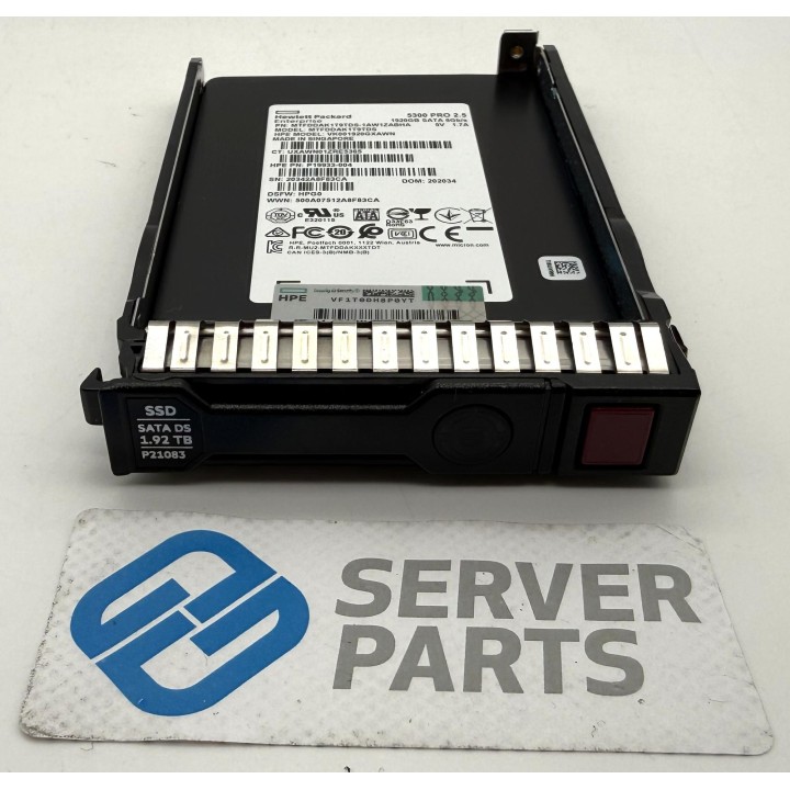 HP 1.92TB SSD SATA 6G SFF P21083-001
