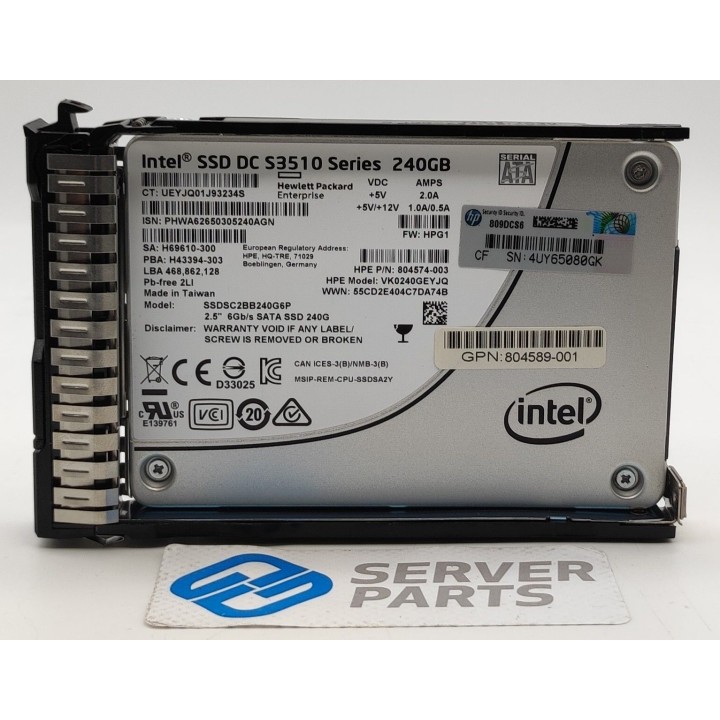 HP 240GB SSD SATA 6G Gen8 SFF 805363-001