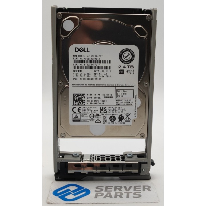 Dell 2.4TB 10K SAS 12G Gen13 SFF F9NWJ