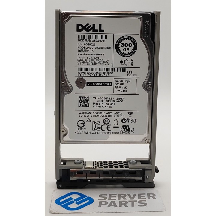 Dell 300GB 10K SAS 6G Gen13 SFF CXF82