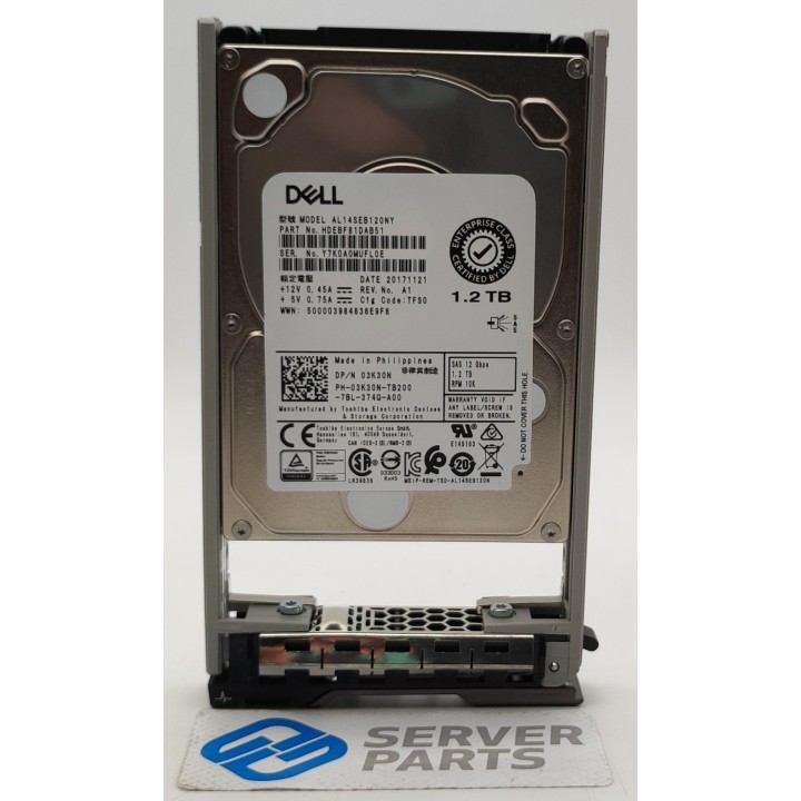 Dell 1.2TB 10K SAS 12G Gen13 SFF 3K30N