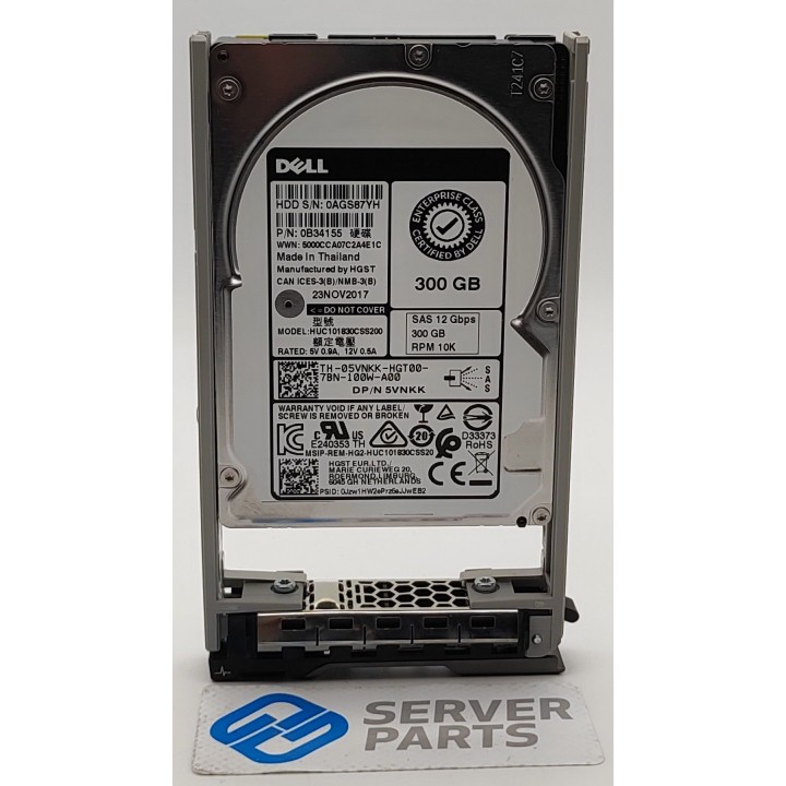 Dell 300GB 10K SAS 12G Gen13 SFF 5VNKK