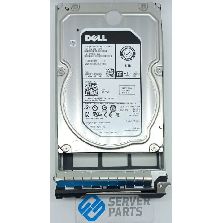 Dell 6TB 7.2K SAS 12G LFF RHVWG