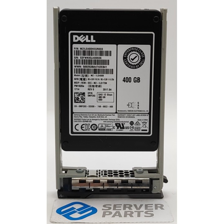 Dell 400GB SSD SAS 12G SFF Gen13 MFC6G