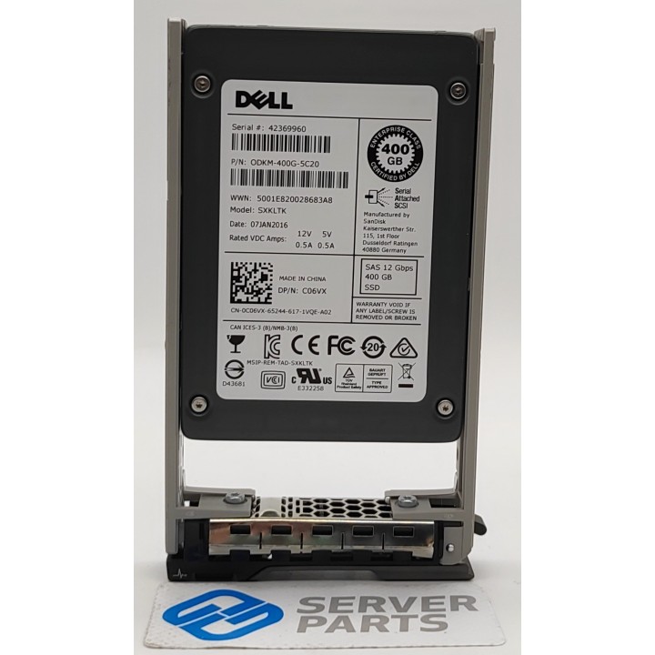 Dell 400GB SSD SAS 12G SFF Gen13 C06VX