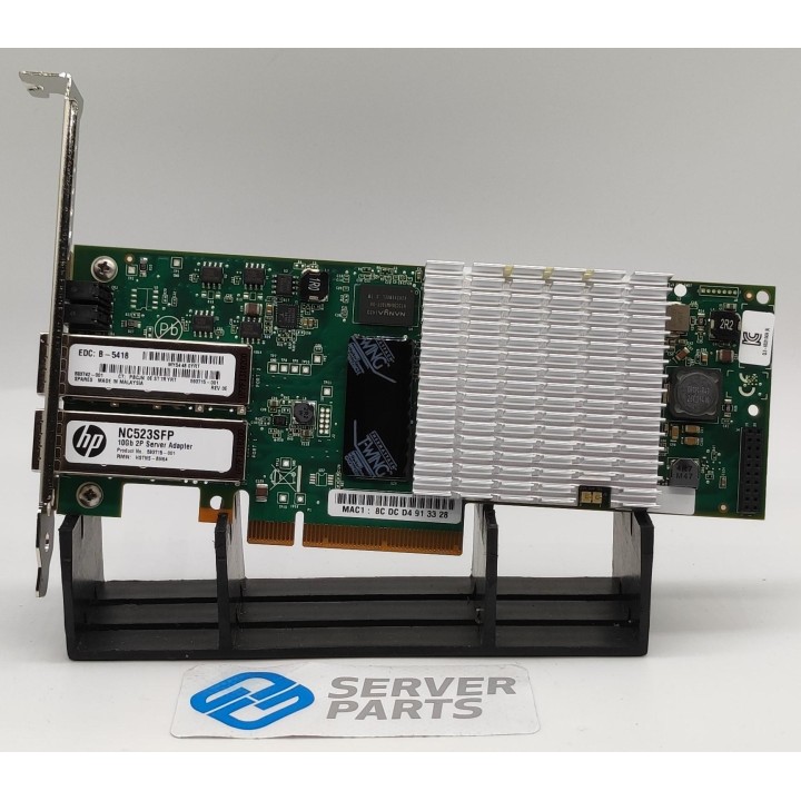 HP NC523SFP NIC 10GbE Dualport SFP+ PCIe 593742-001 utan SFP