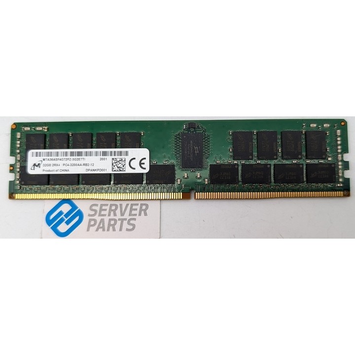 Micron 32GB DDR4 PC4-3200AA ECC RDIMM MTA36ASF4G72PZ-3G2E7