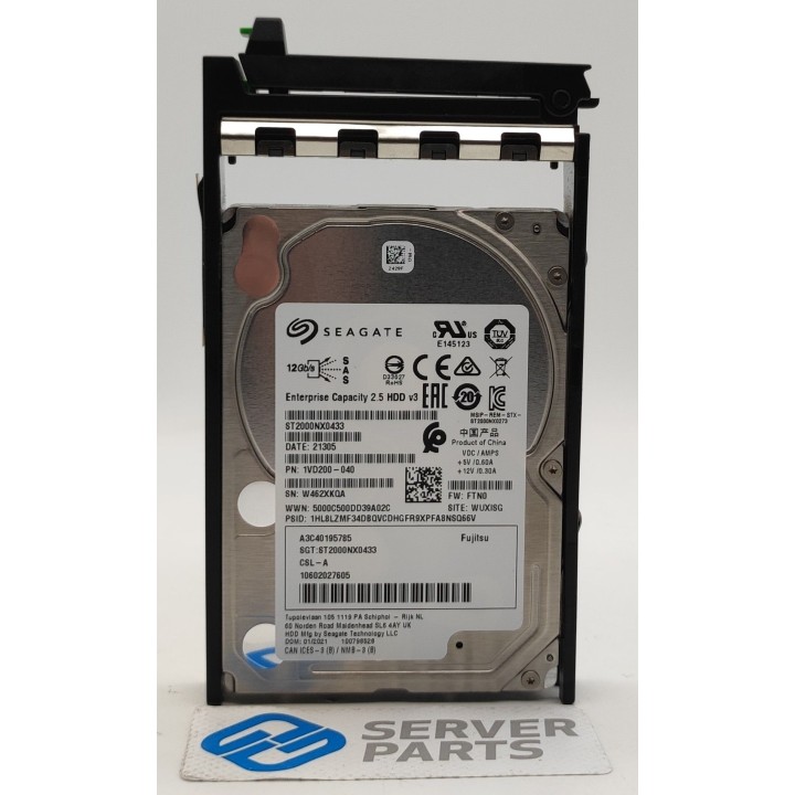 Fujitsu 2TB 7.2K SAS 12G SFF A3C40195785