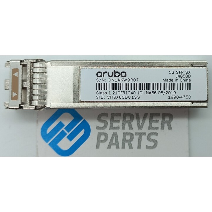 HPE Aruba 1st 1Gbps SFP LC SX modul 850nm 500m OM2 MMF J4858D