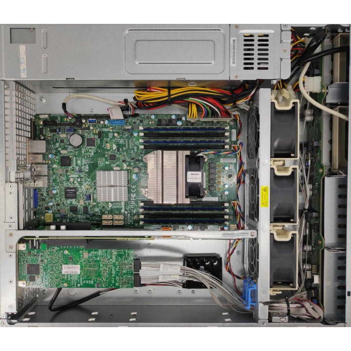 Supermicro SC825 2U X10SRW-F E5-2680v4 32GB 8x3.5" 2x500W Rails