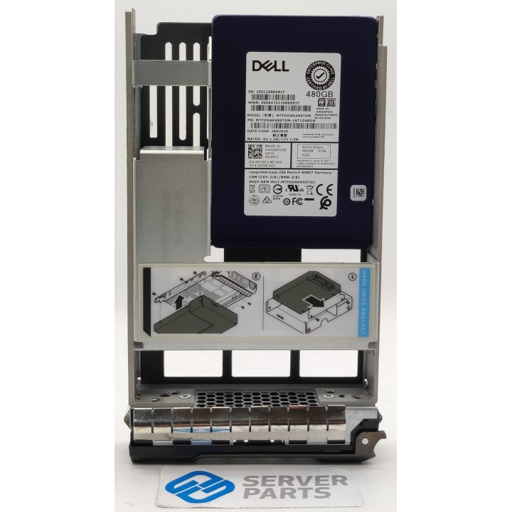 Dell 480GB SSD SATA 6G LFF SATA Only Gen13 D35F3