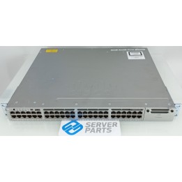 Cisco 48-portar GbE  PoE+ Switch WS-C3850-48P-S 2xPWR-C1-715WAC