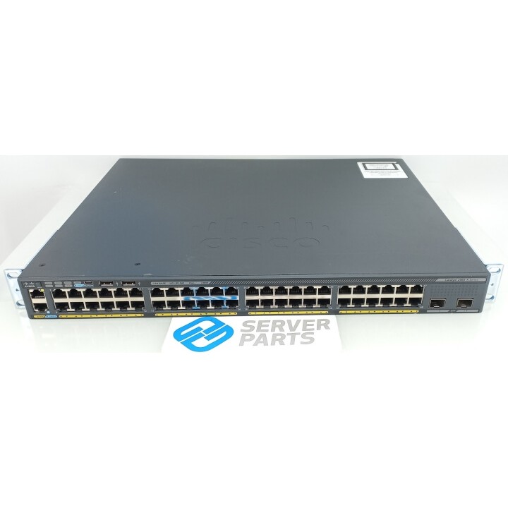 Cisco Catalyst 48-portar GbE PoE+ 740W 2xSFP+ Switch WS-C2960X-48FPD-L