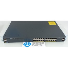 Cisco 24-portar GbE Switch 2x1GbE SFP Uplink WS-C2960X-24TS-LL