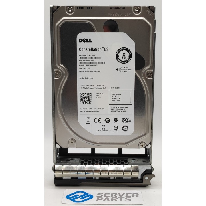 Dell 2TB 7.2K SAS 6G LFF Gen13 67TMT