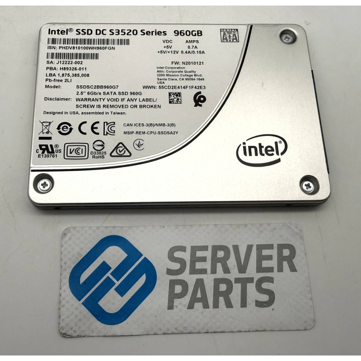 Intel DC S3520 960GB SATA 6G SSD SSDSC2BB960G7