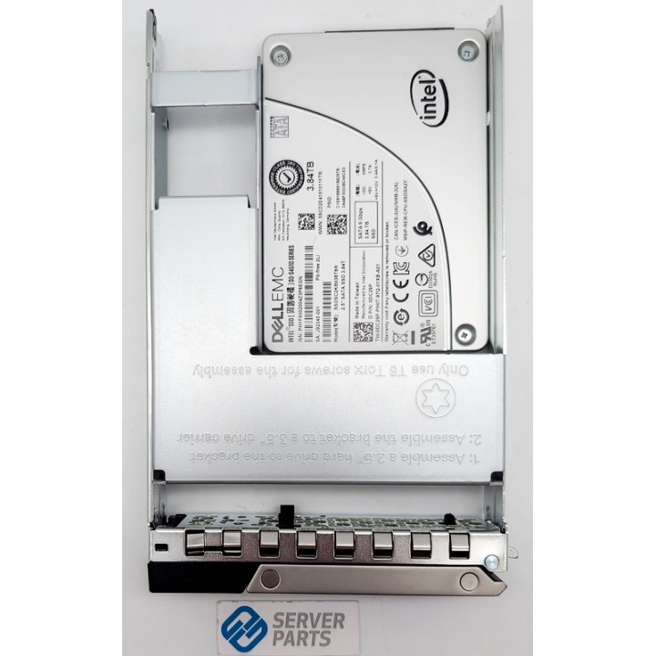 Dell 3.84TB SSD SATA 6G 2.5" i 3.5" LFF Gen14 DC29P