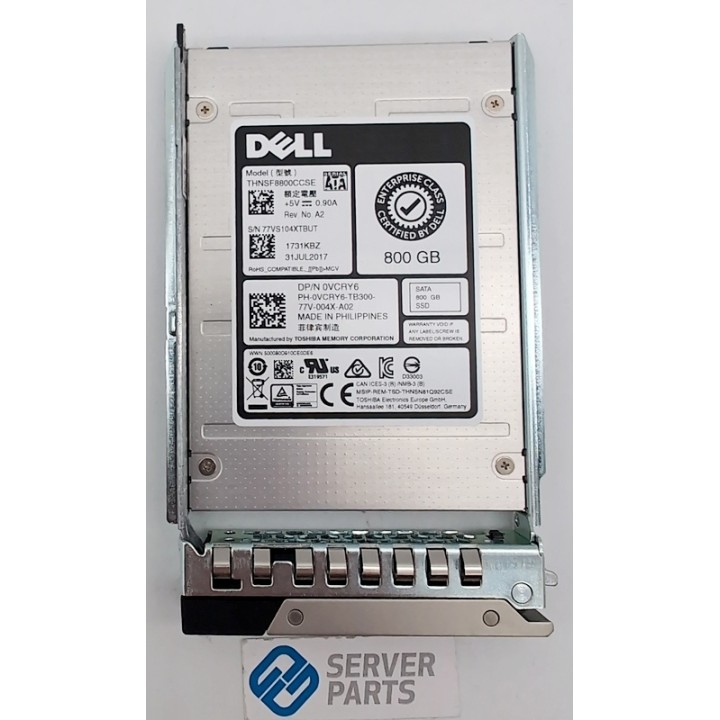 Dell 800GB SATA SSD 6G SFF Gen14 VCRY6