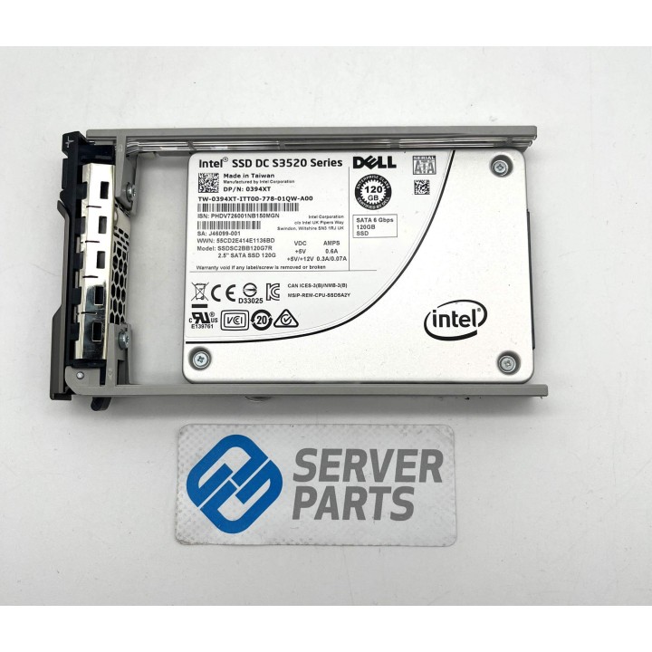 6-pack Dell 120GB SSD SATA 6G SFF 394XT