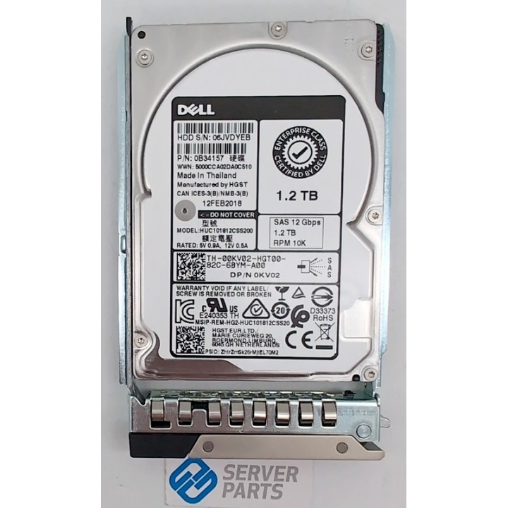 Dell 1.2TB 10K SAS 12G SFF Gen14 0KV02