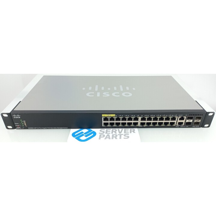 Cisco SG350X-24P-K9 24-port Gigabit PoE Stackable Managed Switch 4x10GbE SFP+