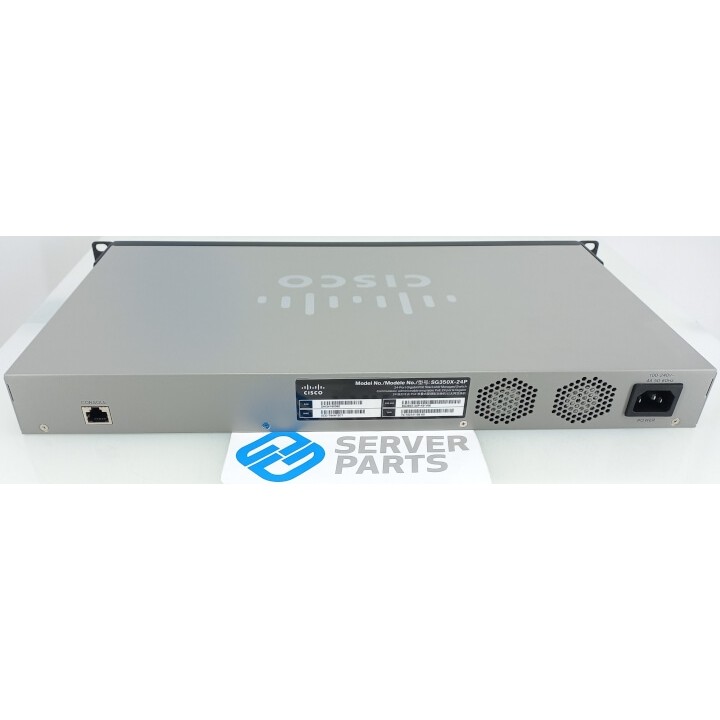 Cisco SG350X-24P-K9 24-port Gigabit PoE Stackable Managed Switch 4x10GbE SFP+