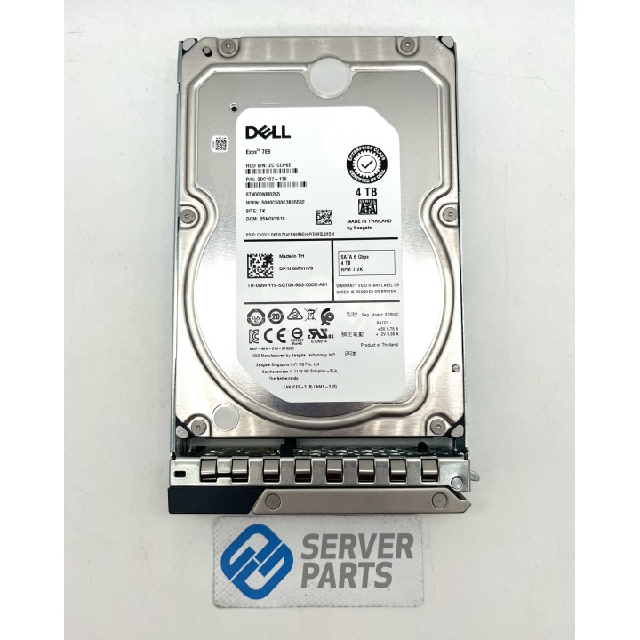 Dell 4TB 7.2K SATA 6G LFF Gen14 MWHY9