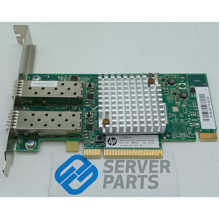HP 570SFP+ Dualport 10GbE SFP+ NIC PCIe 724044-001