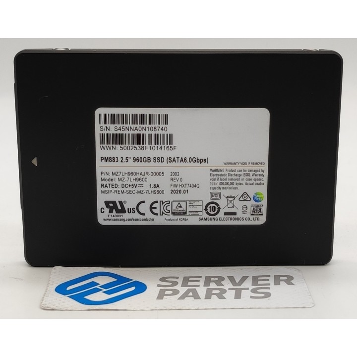 Samsung PM883 960GB SSD SATA 6G 2.5" MZ-7LH9600