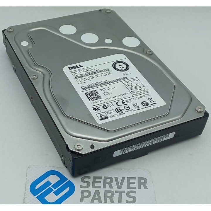 Dell 4TB 7.2K SAS 6G 3.5" 12GYY utan vagga