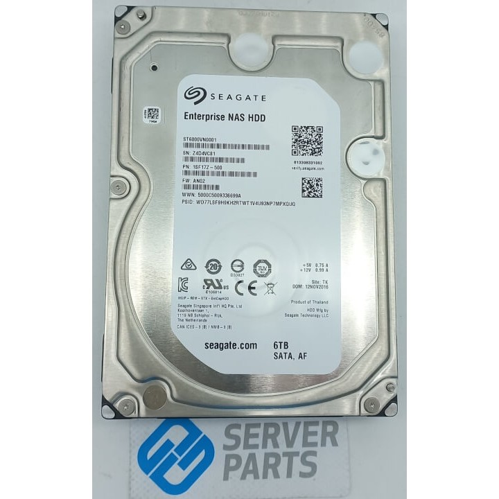 Seagate 6TB 7.2K SATA 6G 3.5" ST6000VN0001