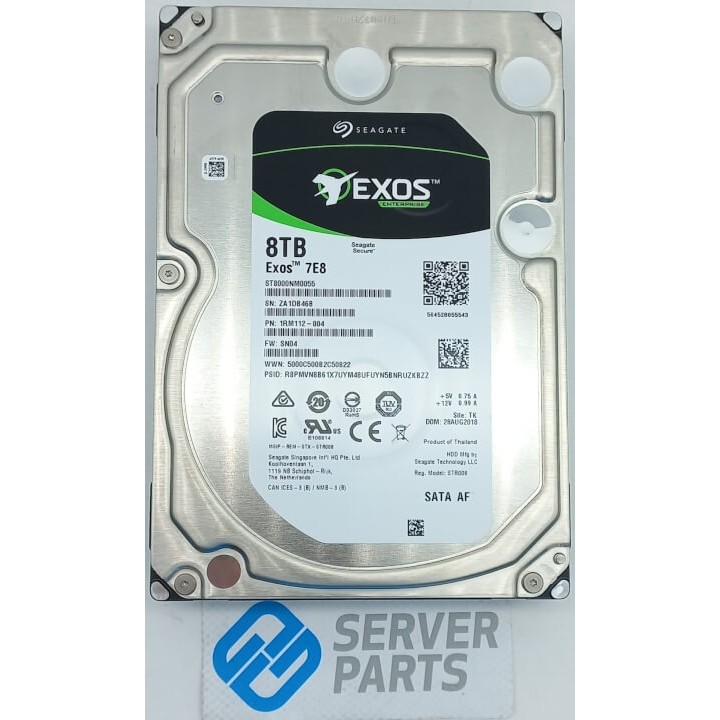 Seagate Exos 7E8 8TB 7.2K SATA 6G 3.5" ST8000NM0055