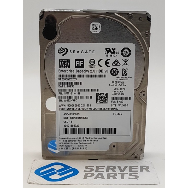 Seagate 2TB 7.2K SATA 6G 2.5" ST2000NX0253