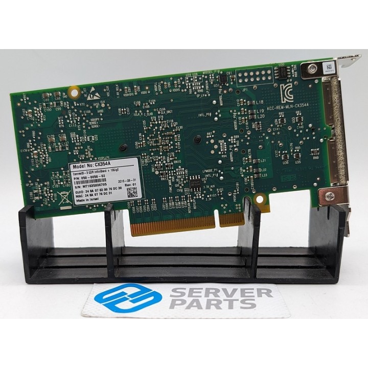 Mellanox ConnectX-3 QDR InfiniBand Dualport 10GbE QSFP+ LP CX354A
