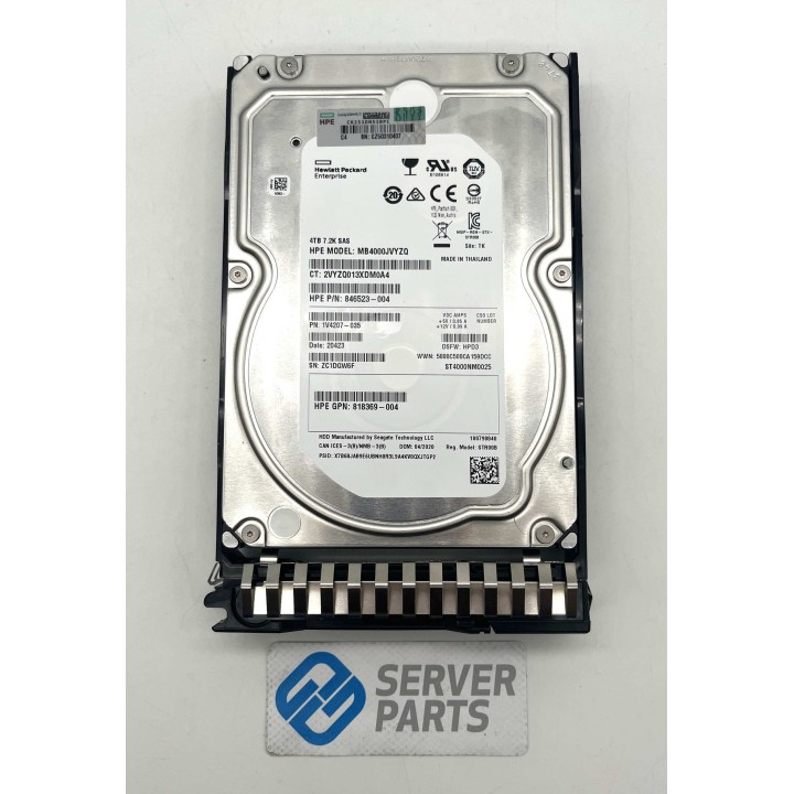HP 4TB 7.2K SAS DS 12G LFF StoreOnce Caddy P00670-001