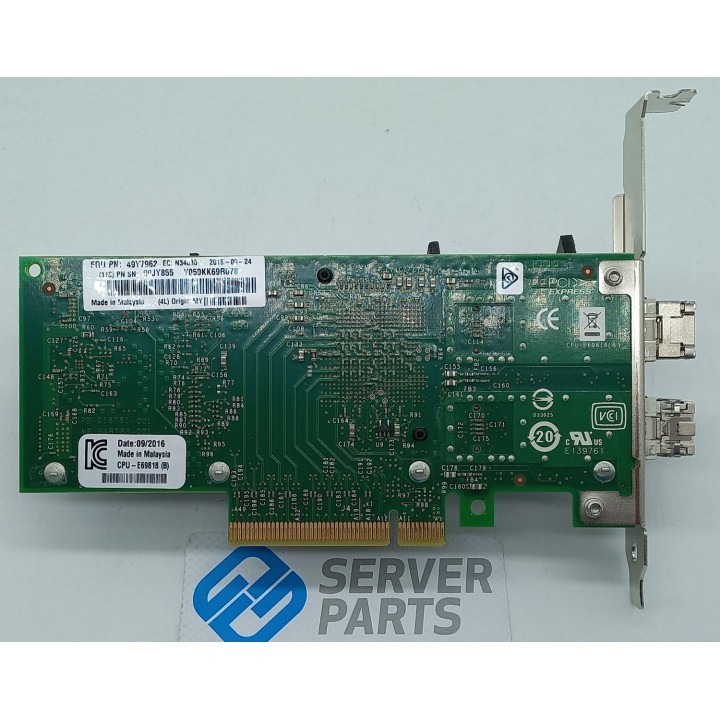 Lenovo Intel X520 10GbE Dualport PCIe 49Y7962