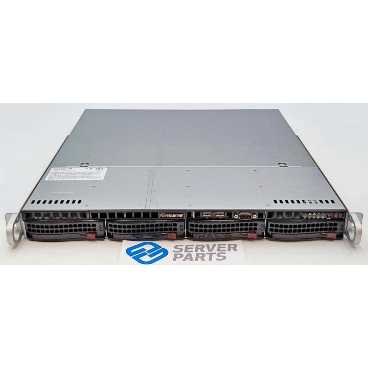 Supermicro SC813M 1U Chassi 4x3.5" 2x400W Rails