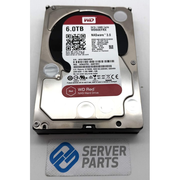 WD Red Pro 6TB 5.4K SATA 6G 3.5 WD60EFRX