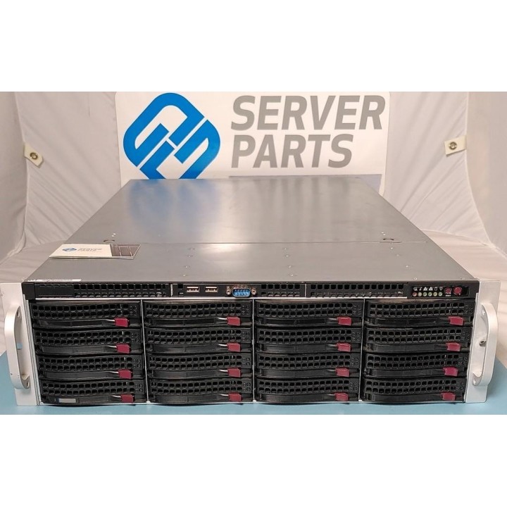 Supermicro SC836 X10SDV-4C-7TP4F D-1518 128GB 16x3.5" 10GbE 2xPSU Rails