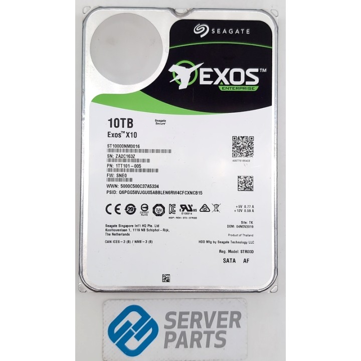 Seagate Exos X10 10TB 7.2K SATA 6G 3.5" ST10000NM0016