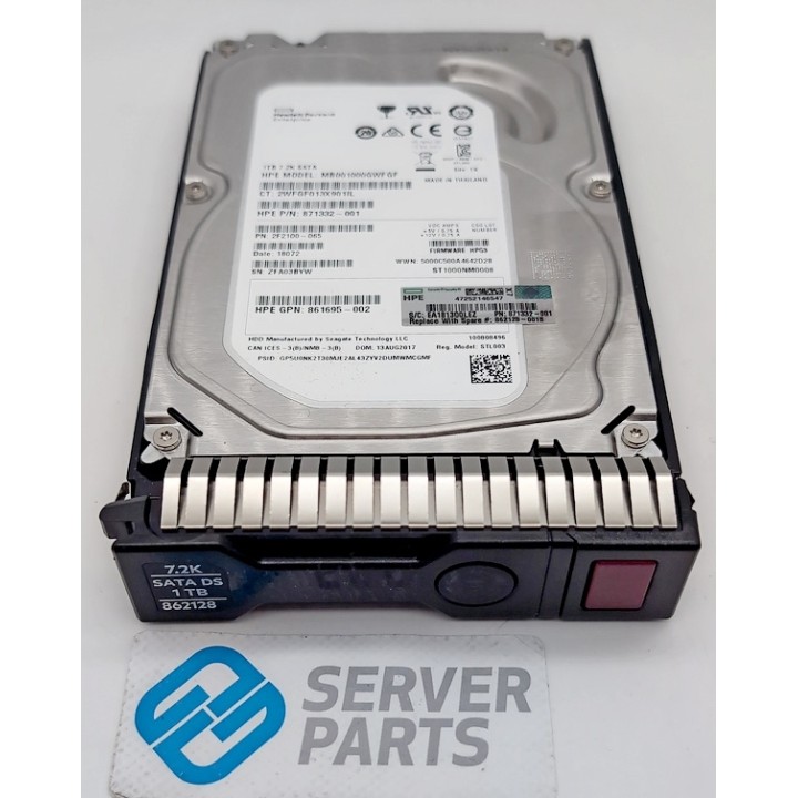 HP 1TB 7.2K SATA 6G LFF Gen8 Gen9 862128-001