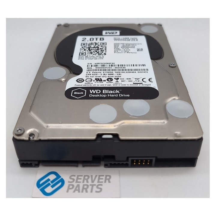 WD Black 2TB 7.2K SATA 6G 3.5" WD2003FZEX