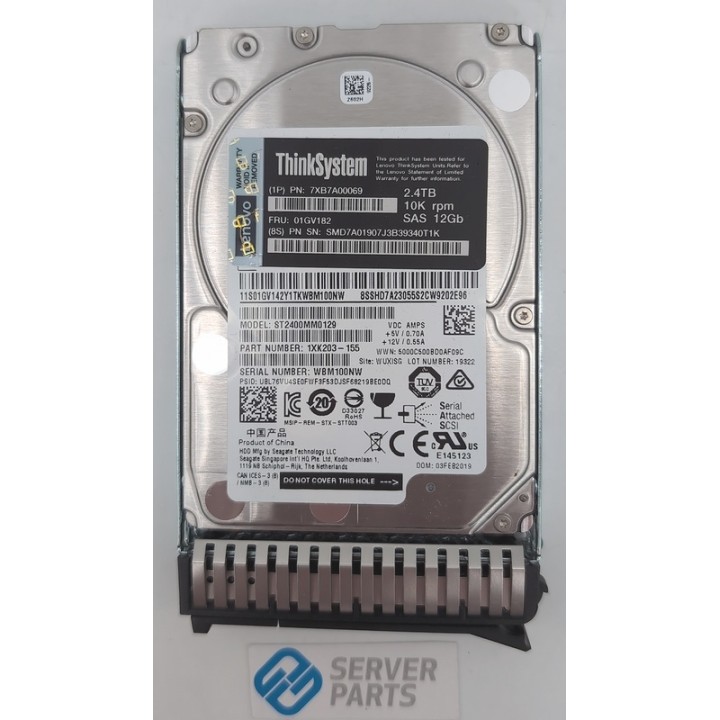 Lenovo 2.4TB 10K SAS SFF 01GV182