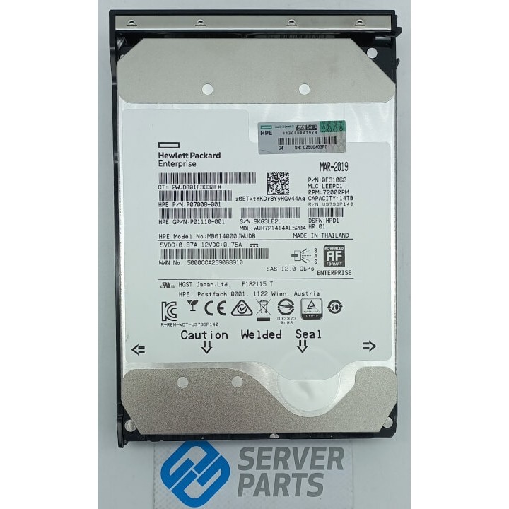 HP Apollo 14TB 7.2K SAS 12G LFF P11518-001
