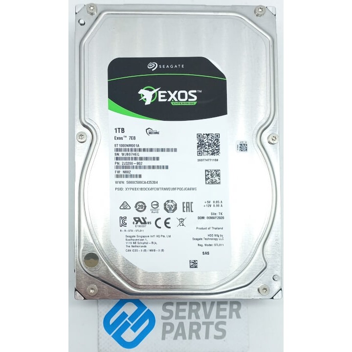 Seagate Exos 7E8 1TB 7.2K SAS 12G 3.5" ST1000NM001A