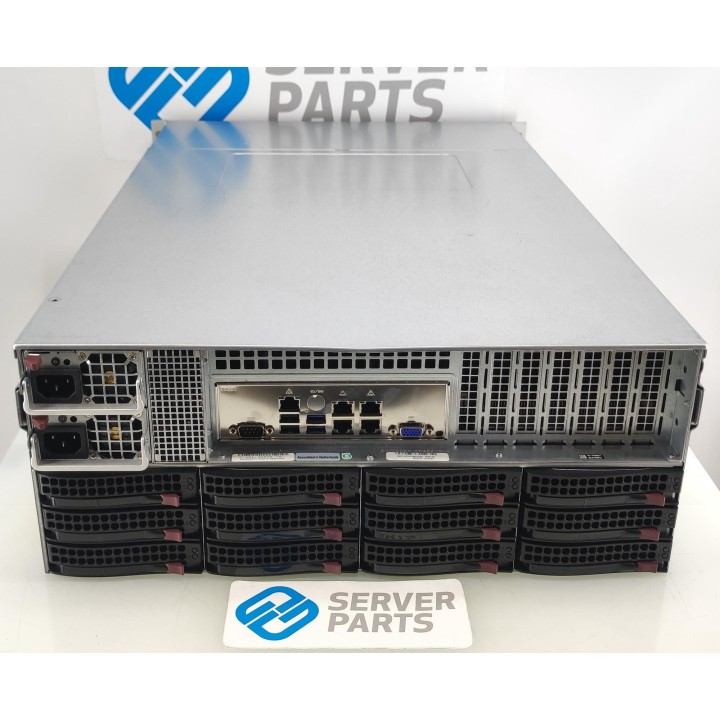Supermicro 4U SC847 Chassi 36x3.5" 2xPSU Rails