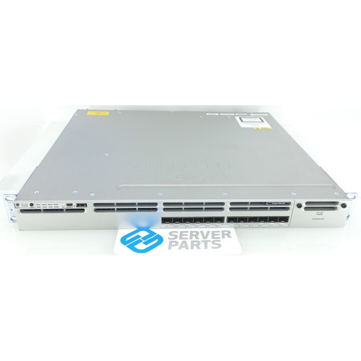 Cisco Catalyst 12-port 1G SFP Stacking Switch WS-C3850-12S-S 1x350W