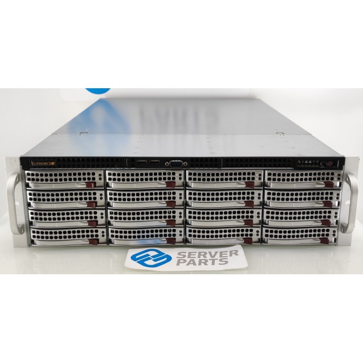 Supermicro SC836 3U X10SRH-CLN4F E5-2698v3 64GB BPN-SAS2 16x3.5" 2xPSU Rails