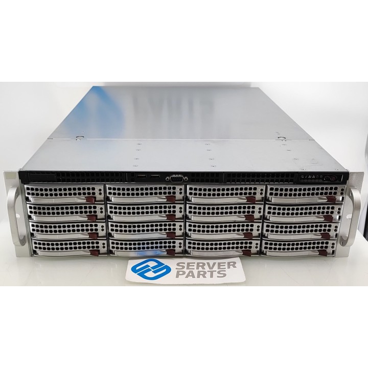 Supermicro SC836 3U X10SRi-F E5-2698v4 16GB 2x2.5" 16x3.5" 2x1000W Rails