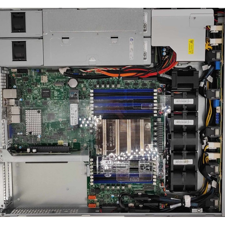 Supermicro 1U SC116 H11SSW-NT Epyc 7402P 64GB 10x2.5" Full NVMe 2x750W Rails